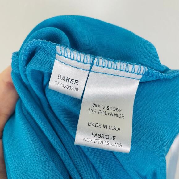 Diane Von Furstenberg Baker Dress In Blue SIZE 8 - Picture 7 of 7